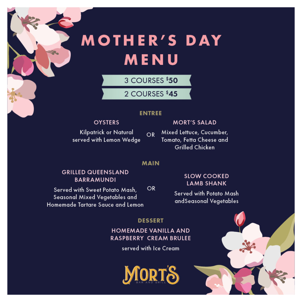 Mortdale RSL_Mothersday Menu_TILE - Mortdale RSL